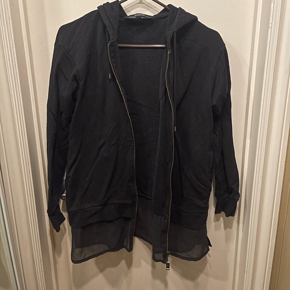 Allsaints black zip up hoodie - Picture 1 of 1